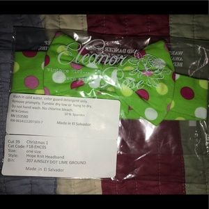 ER Christmas Polka Dot Knit Headband NEW!
